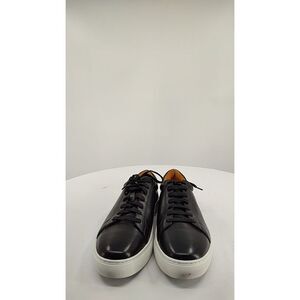 Quince Men Italian Leather Everyday Sneaker Black Shoes 10